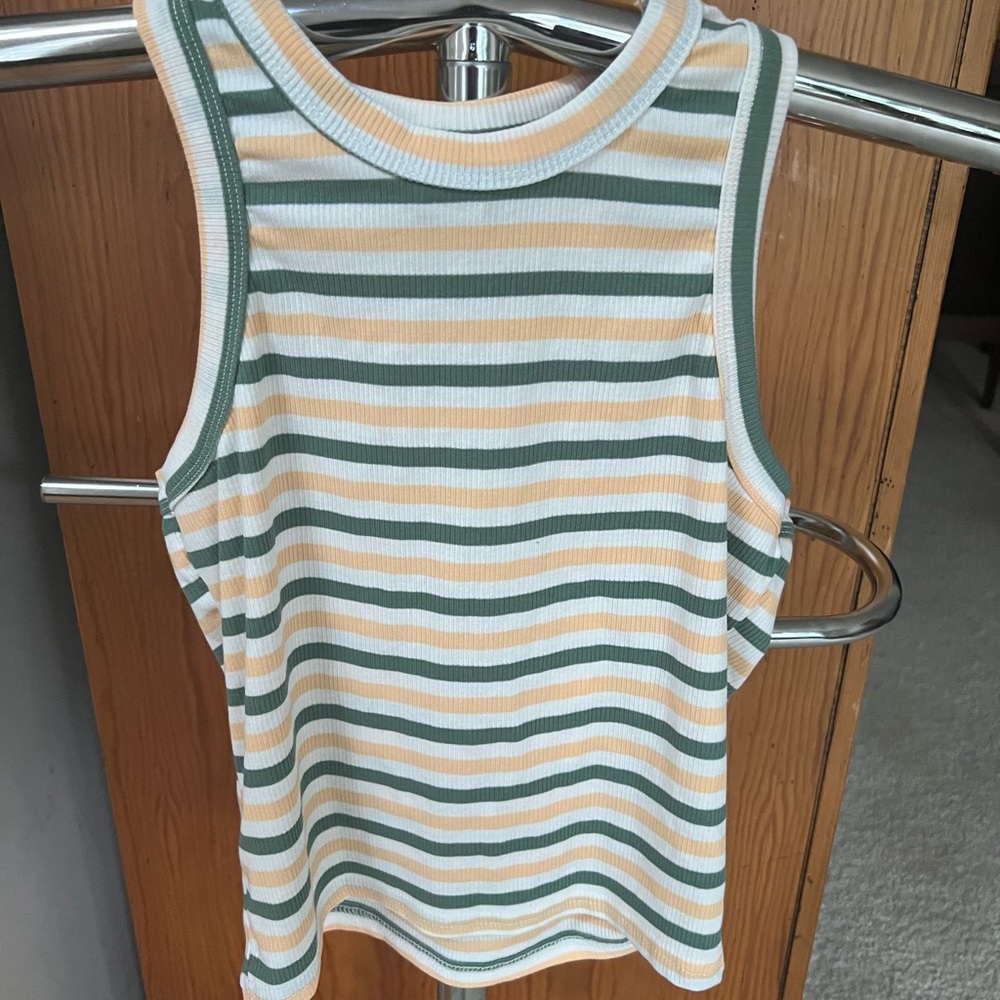Rue21 Striped Ribbed Tank Top